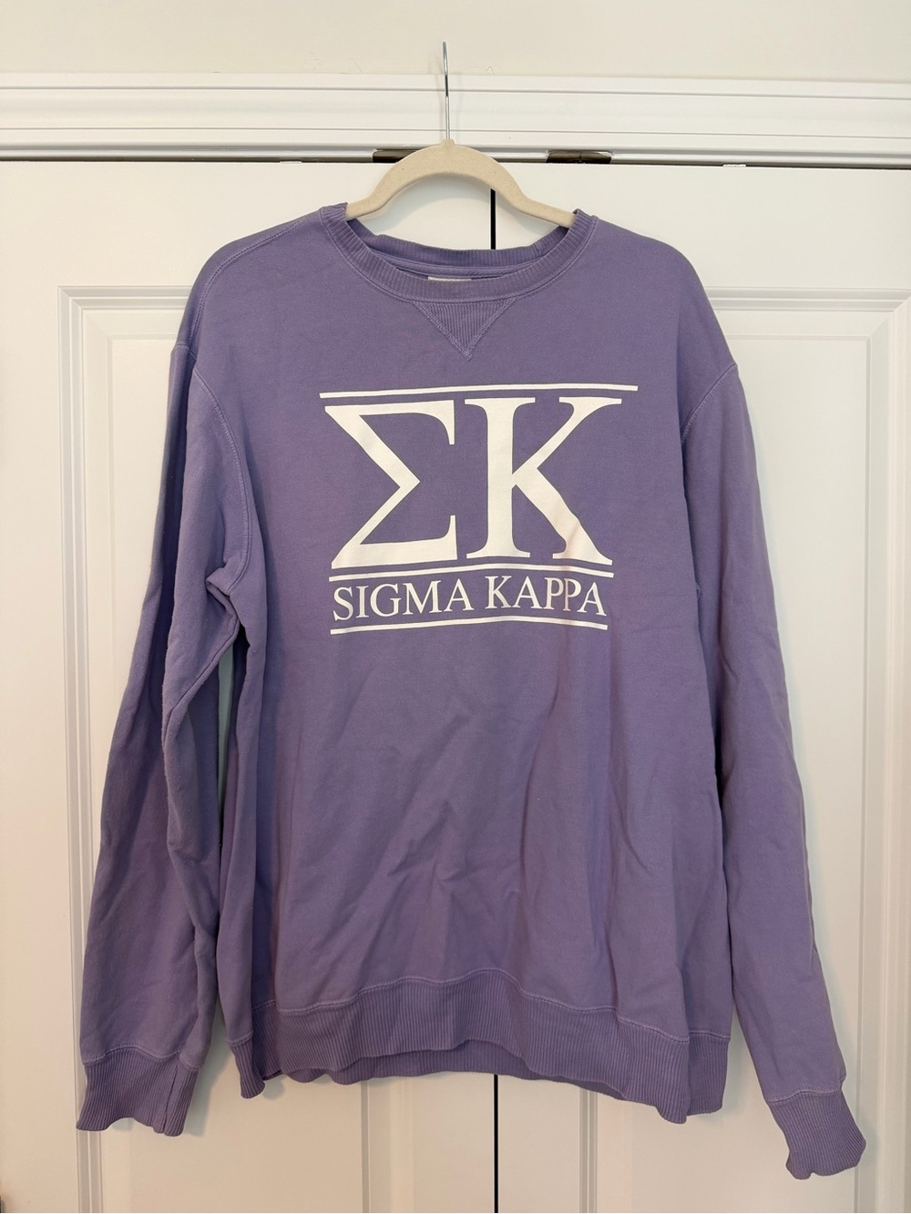 Sigma Kappa Sorority Lavender Crewneck Sweatshirt